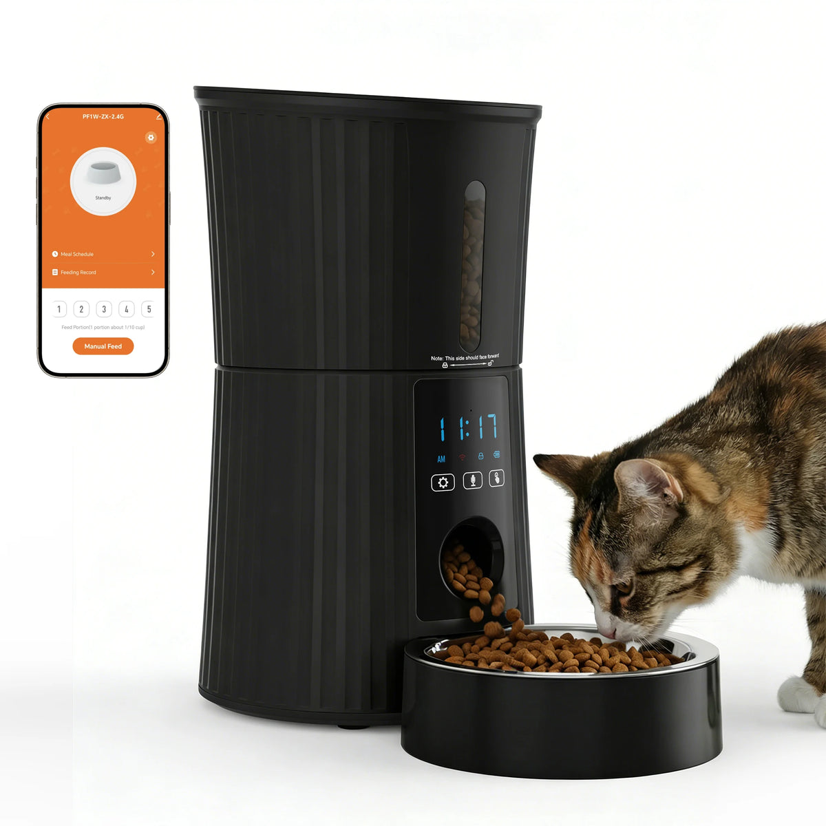 JHK WiFi Automatic Cat Feeder With App Control And Timer