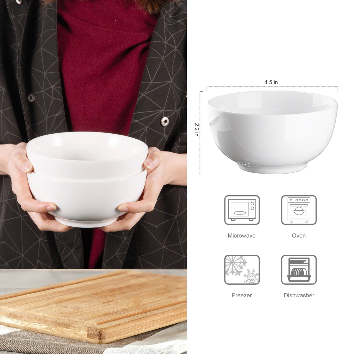 Premium Ceramic Bowl Set For Everyday Household Dining