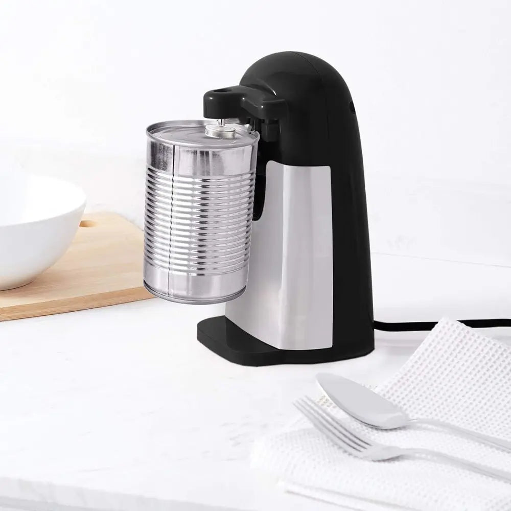 Electric 3In1 Can Opener Stainless Steel Blade Magnetic Lid Lifter