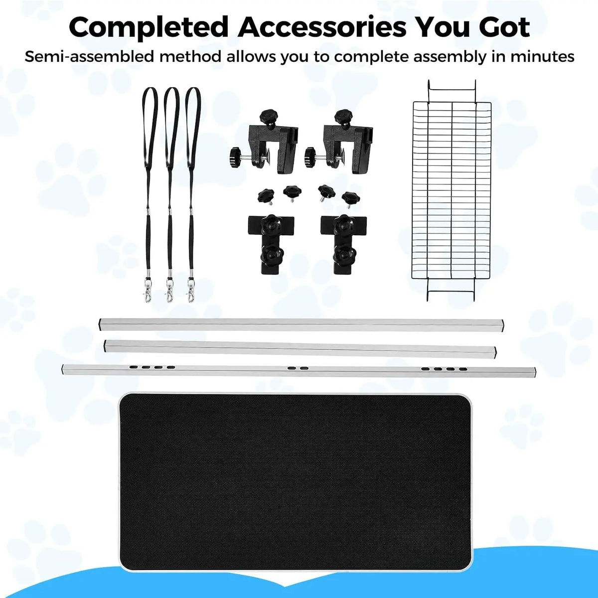 Garvee Portable Dog Grooming Table With Adjustable H Arm