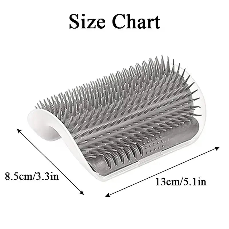 Multi Function Cat Grooming Comb With Corner Scratcher And Catnip