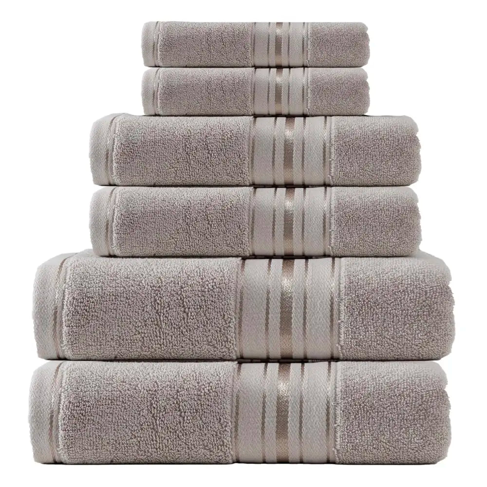 Premium 6 Piece Cotton Turkish Bath And Hand Towel Set