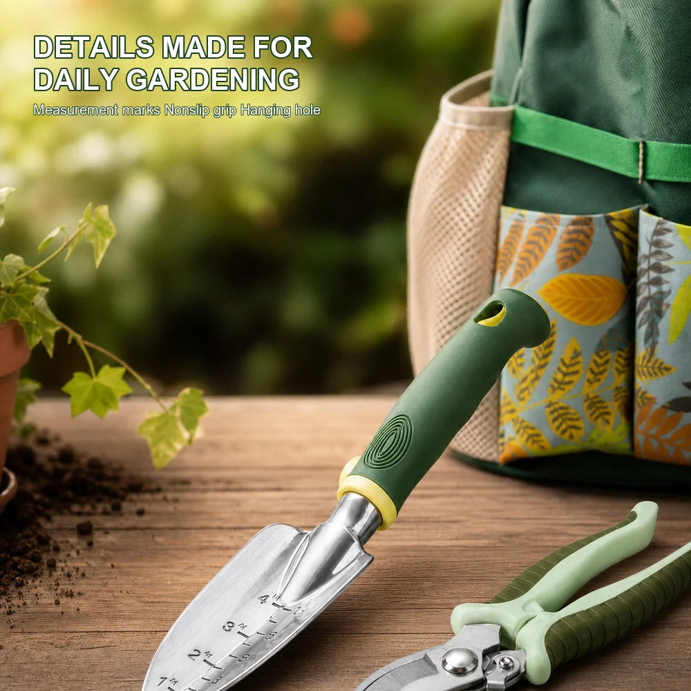 Durable Aluminum Garden Tool Kit With Storage Bag And Gloves