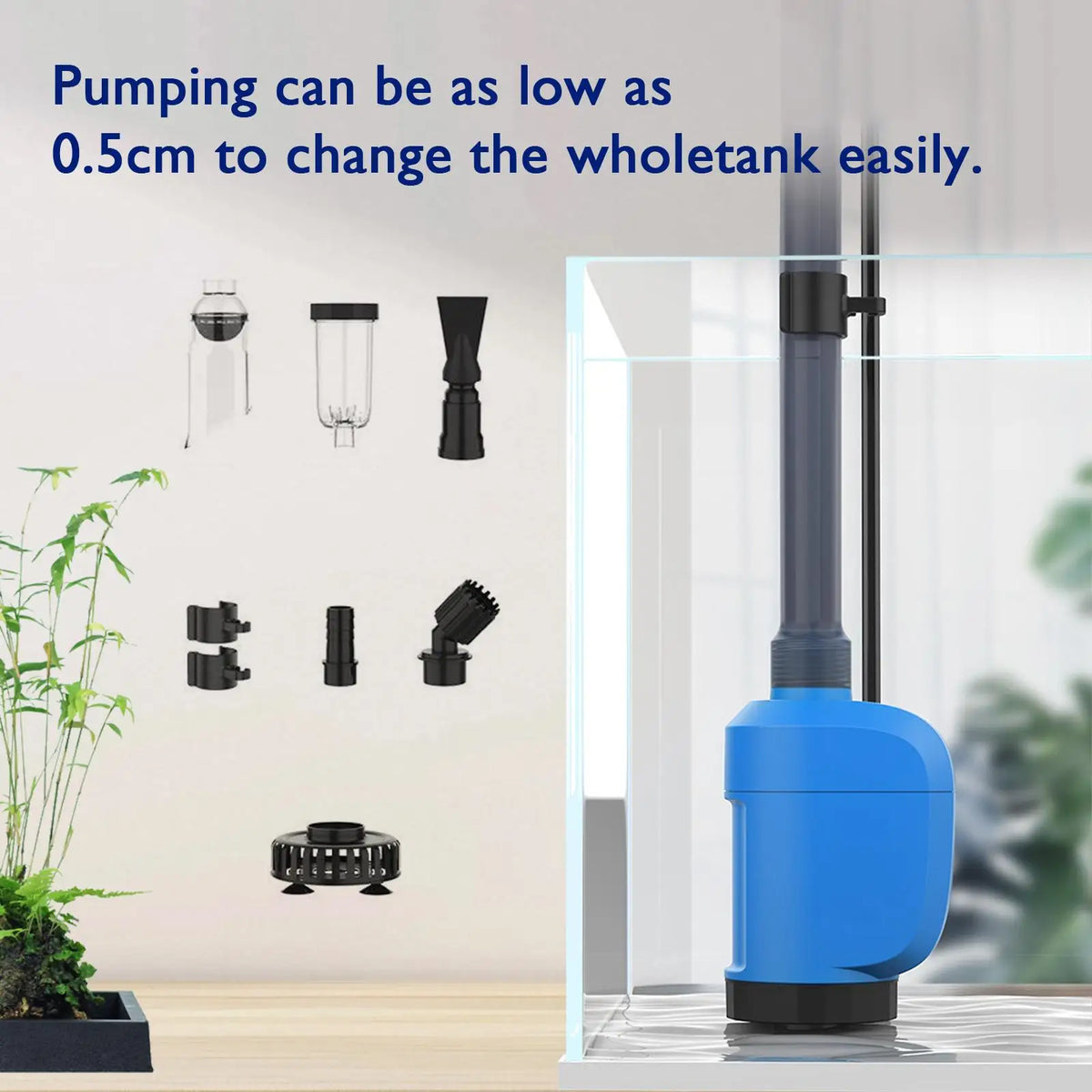 Electric Aquarium Gravel Cleaner Vacuum With Automatic Water Changer