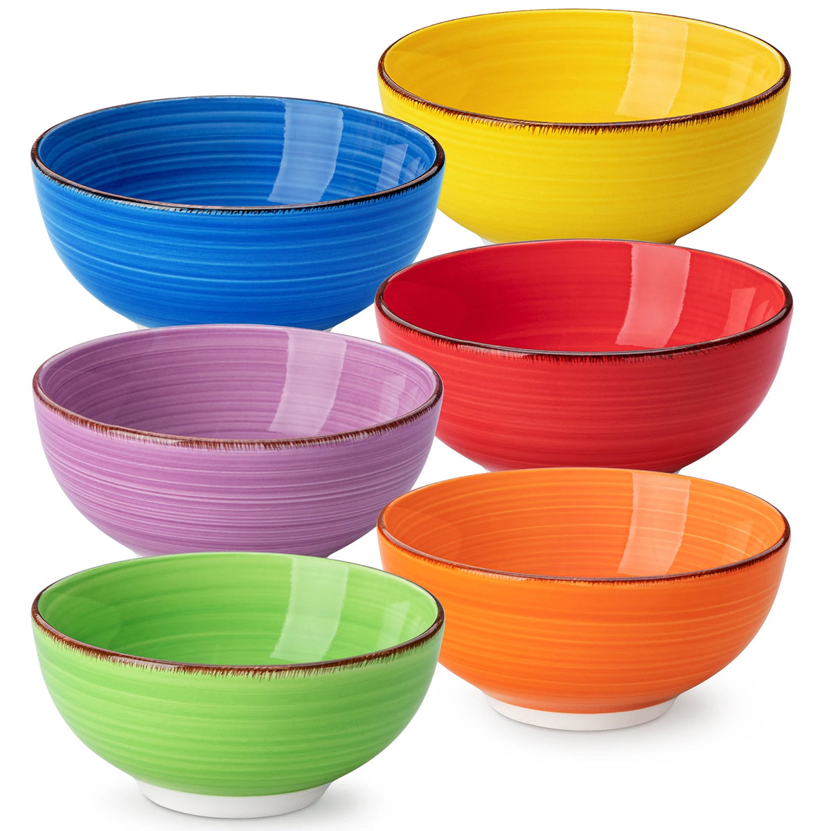 Malacasa Vintage Handpainted Ceramic Serving Bowl Set