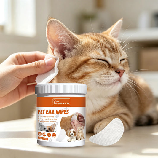 Yegbong Gentle Pet Ear Cleaning Wipes For Dogs And Cats