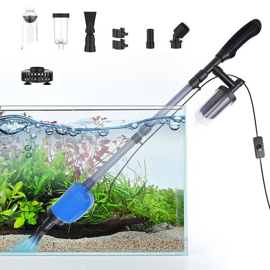 Electric Aquarium Gravel Cleaner Vacuum With Automatic Water Changer
