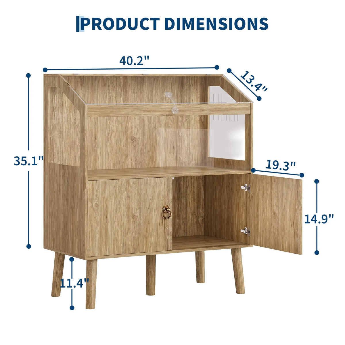 Wooden Hamster Cage Enclosure With Spacious Play And Rest Area