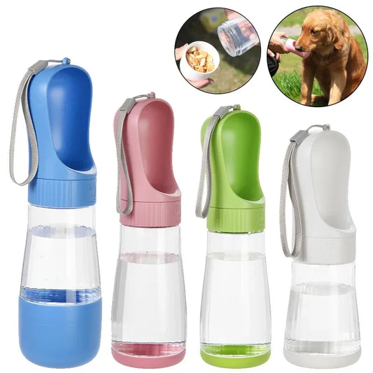Portable Dog Water Bottle With Food Container For Travel