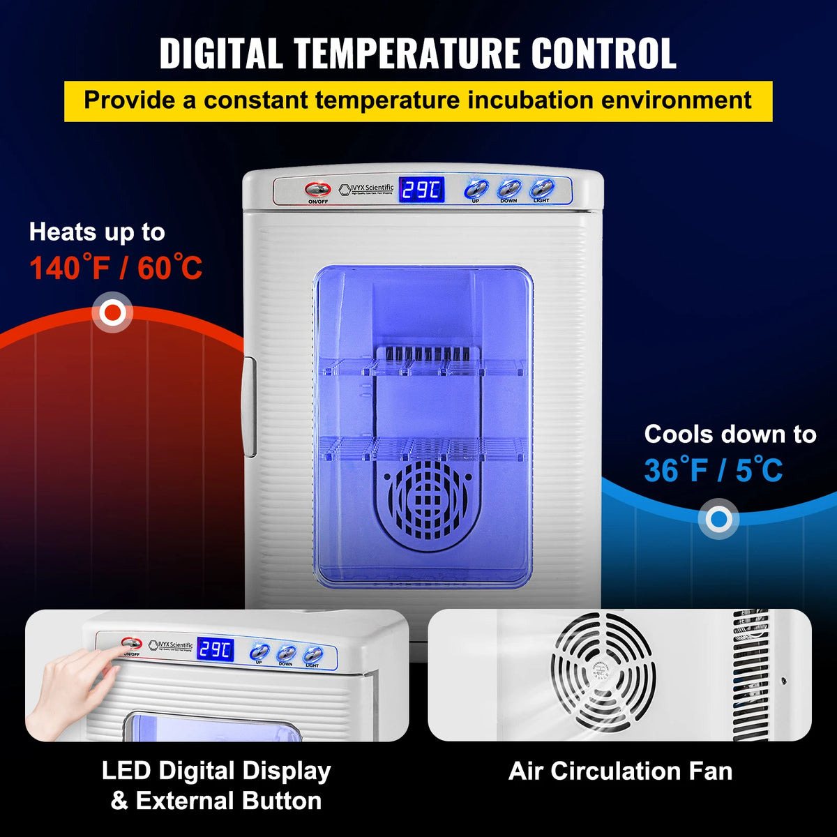 SucceBuy Automatic Reptile Egg Incubator For Laboratory Hatchery