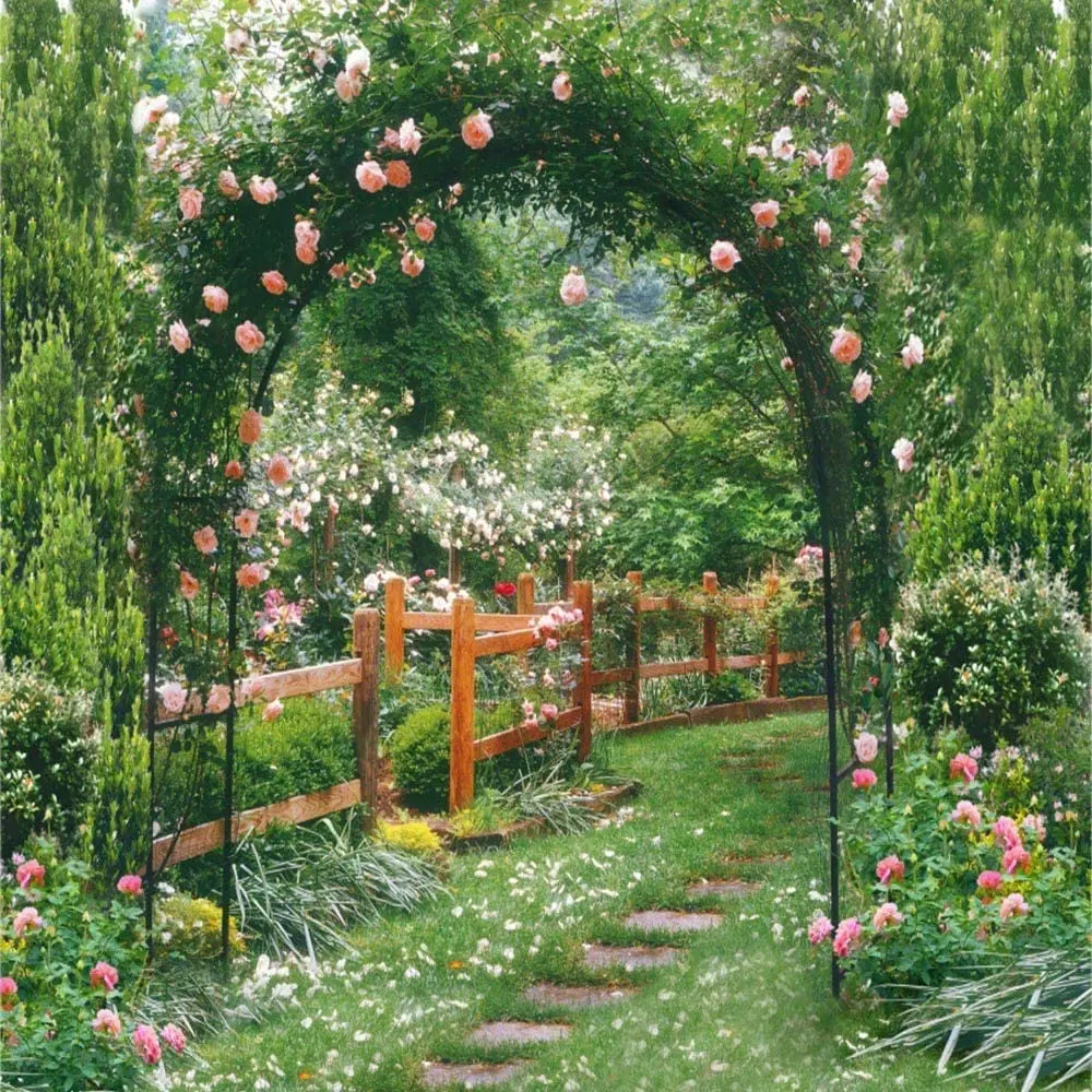 Heavy Duty Metal Garden Arch For Outdoor Climbing Plants