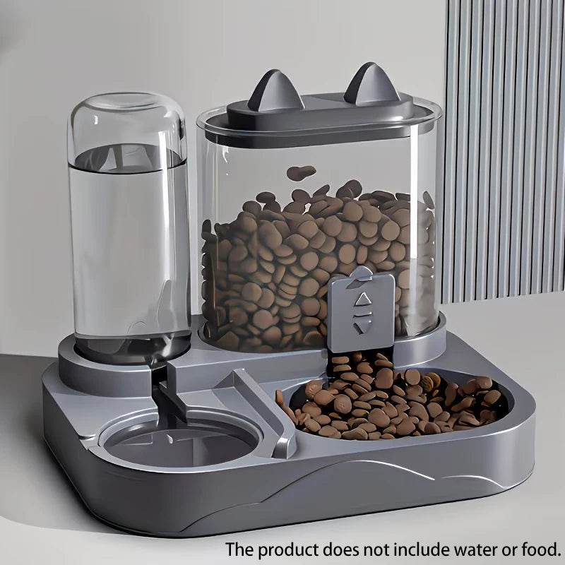 2-in-1 Pet Feeder And Water Dispenser For Cats And Dogs