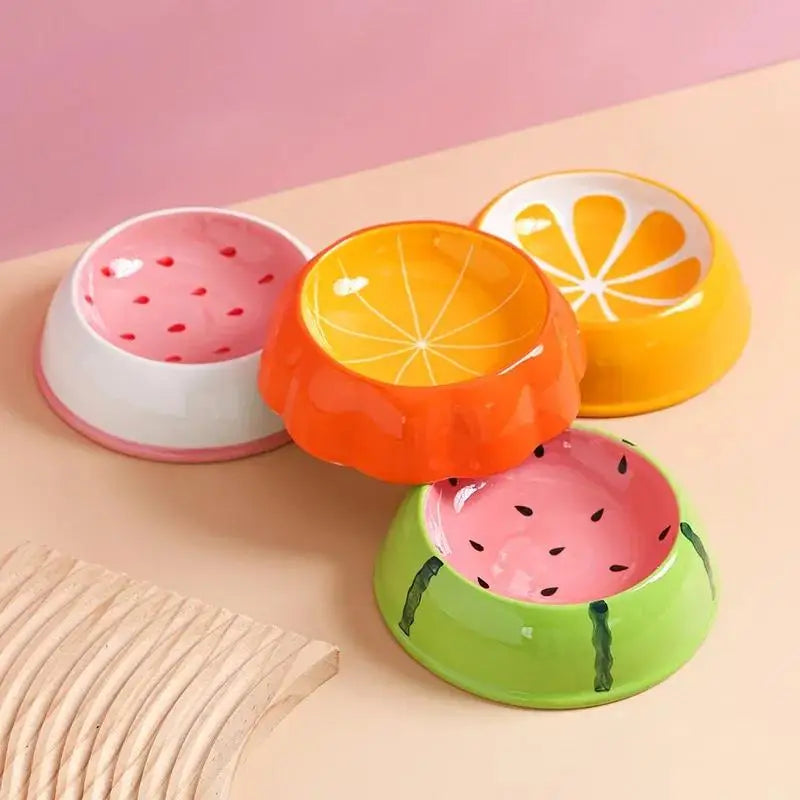 Rounded Slow Feeder Bowl For Cats And Dogs Pet Feeding