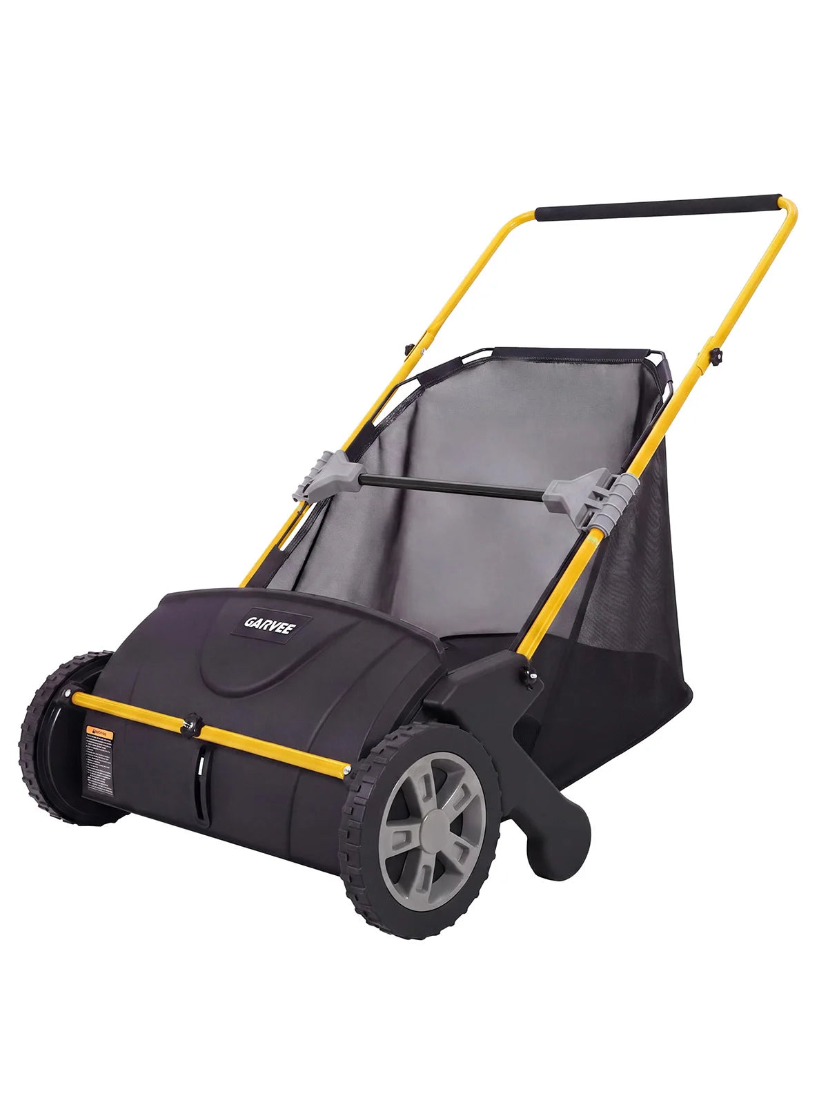 HiMiss Manual Push Lawn Leaf Sweeper For Yard Cleanup