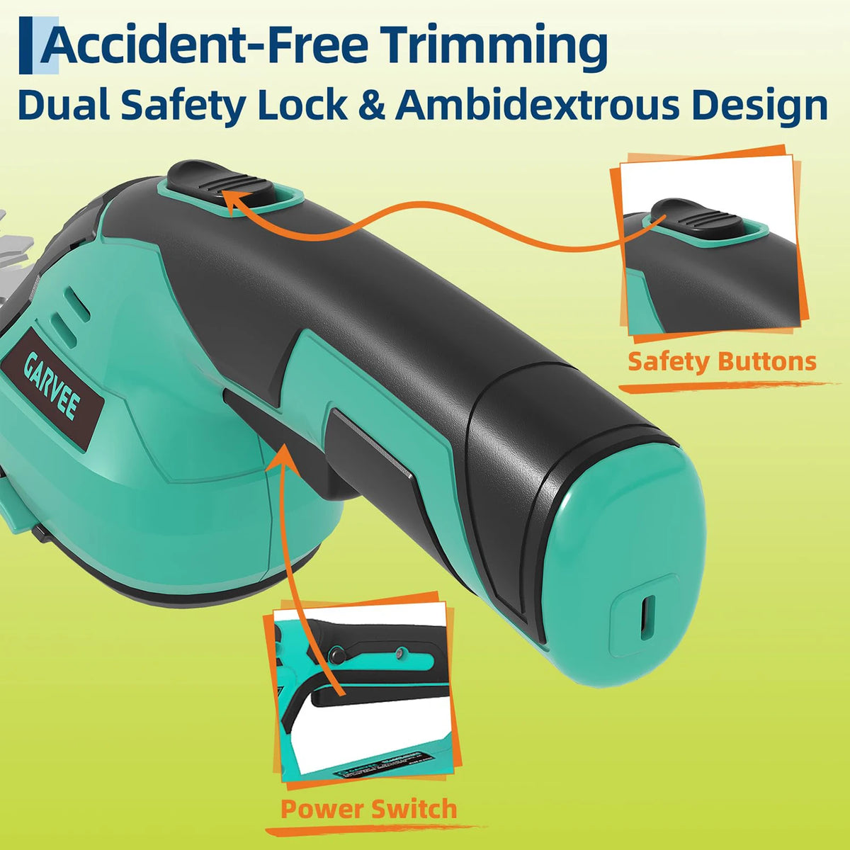 HiMISS Rechargeable 2 In 1 Cordless Grass Trimming Tool