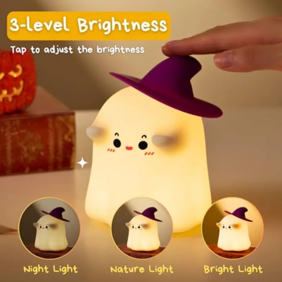 Rechargeable Silicone Decorative Night Lamp With Three Brightness Modes
