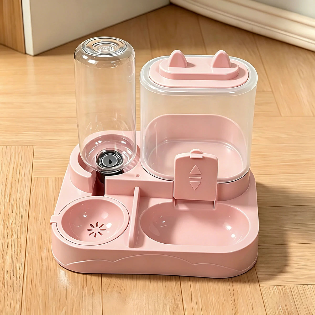 2-in-1 Pet Feeder And Water Dispenser For Cats And Dogs