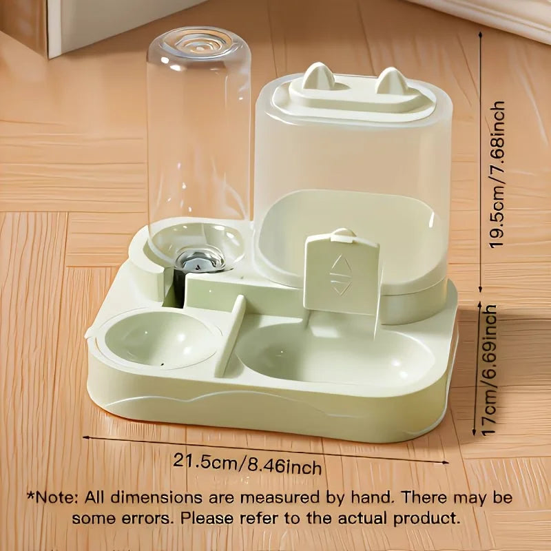 2-in-1 Pet Feeder And Water Dispenser For Cats And Dogs