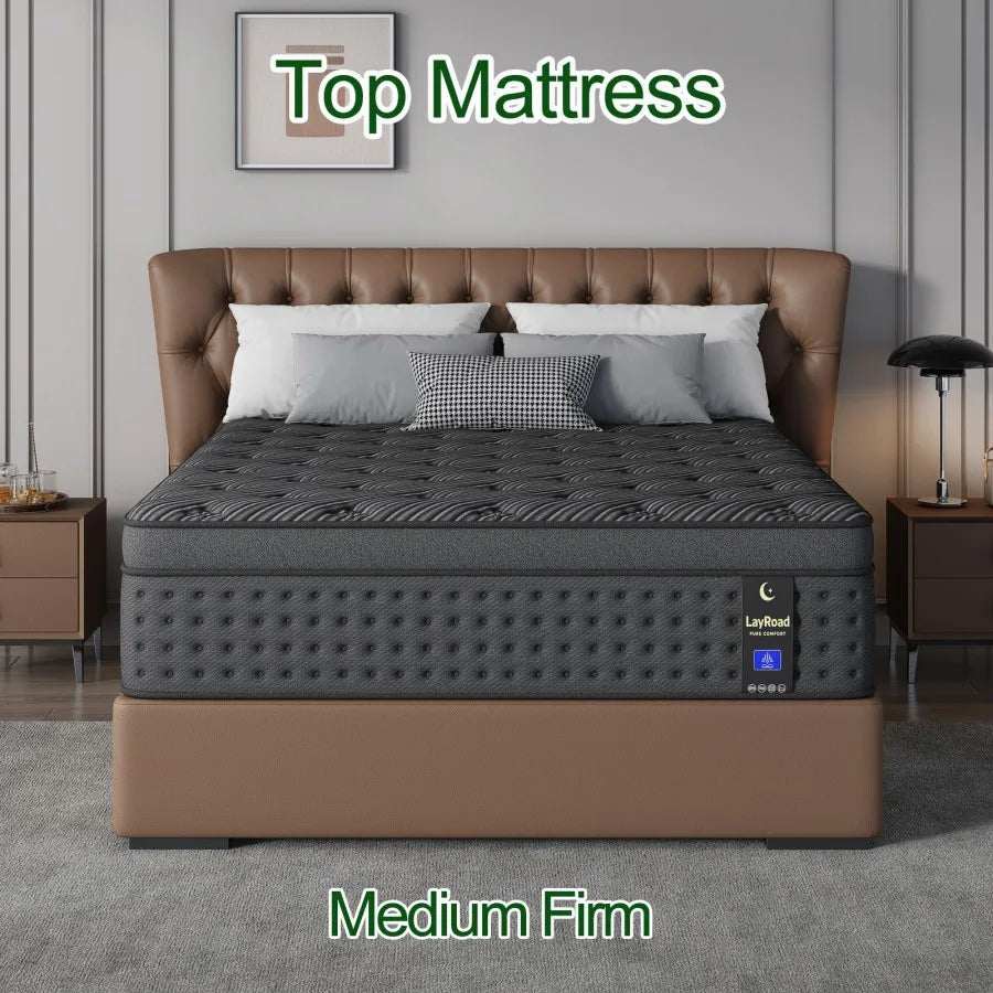 Memory Foam Pocket Spring Mattress Combines Gel For Pressure Relief