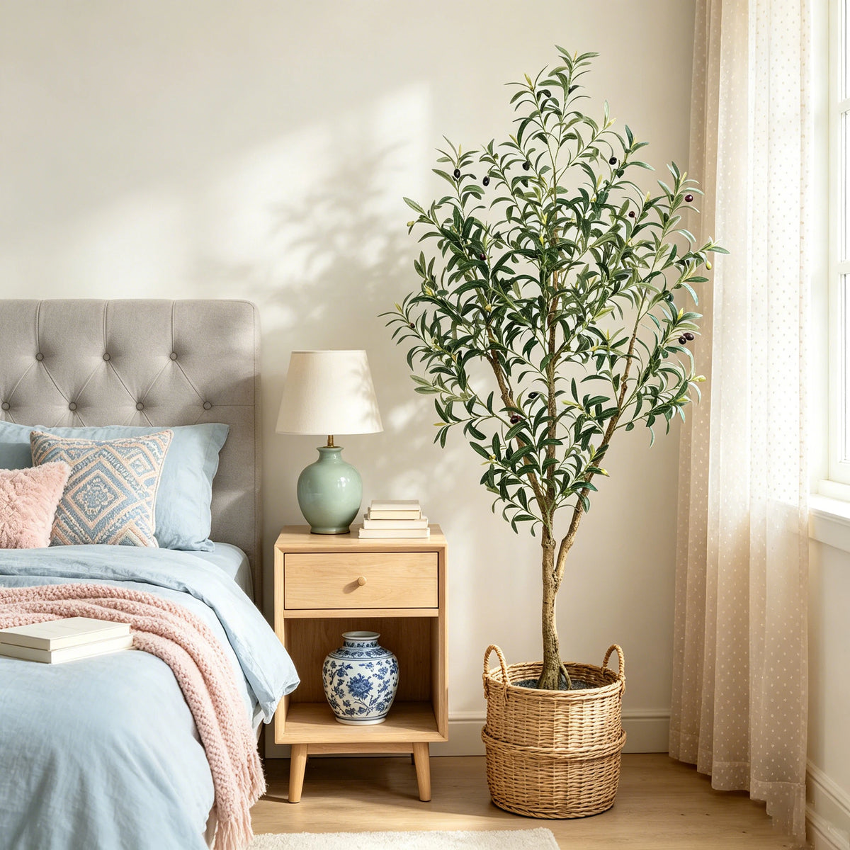 Olitree Artificial Olive Tree With Indoor Pot And Lifelike Fruits