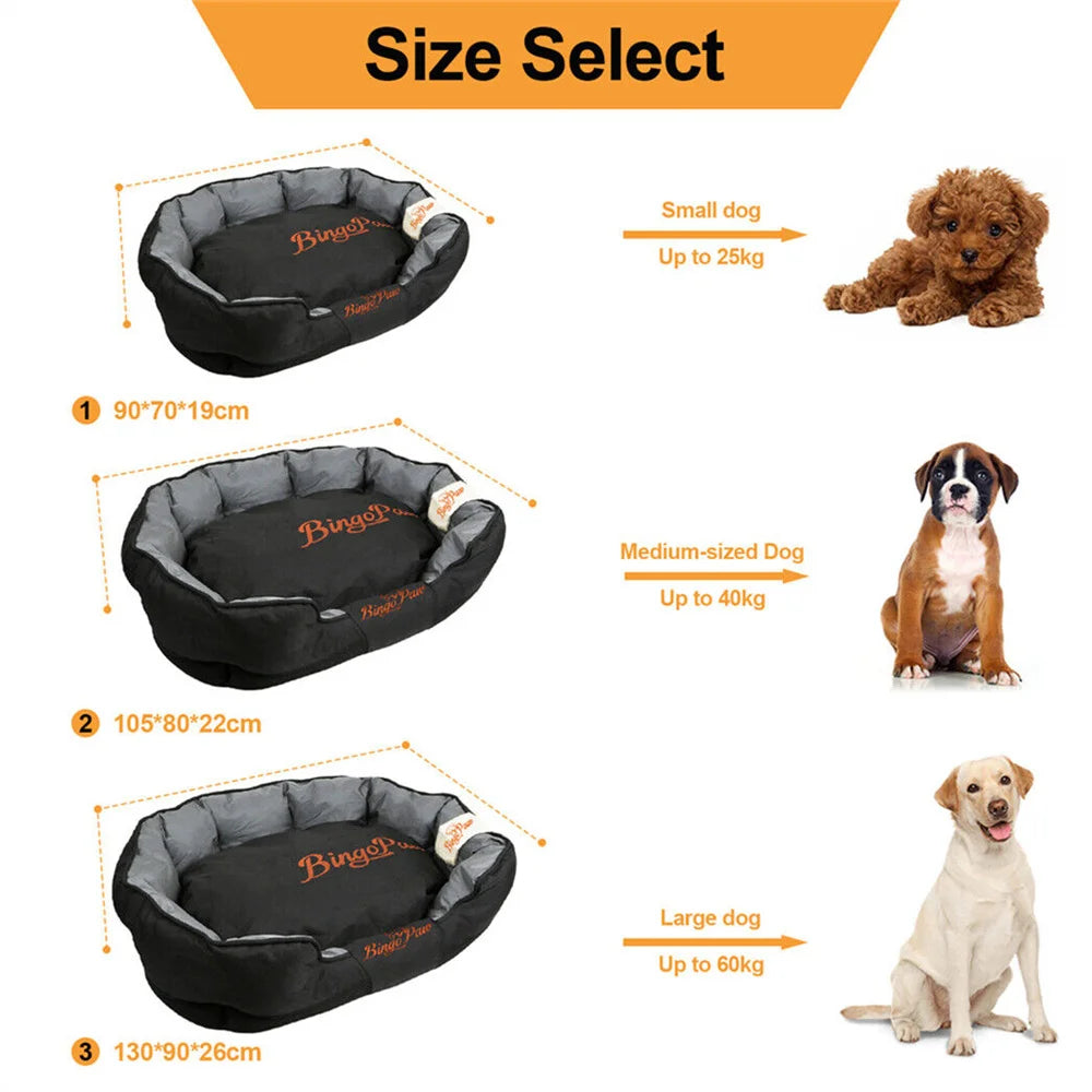 BORWART Orthopedic Waterproof Dog Bed With Removable Washable Cover