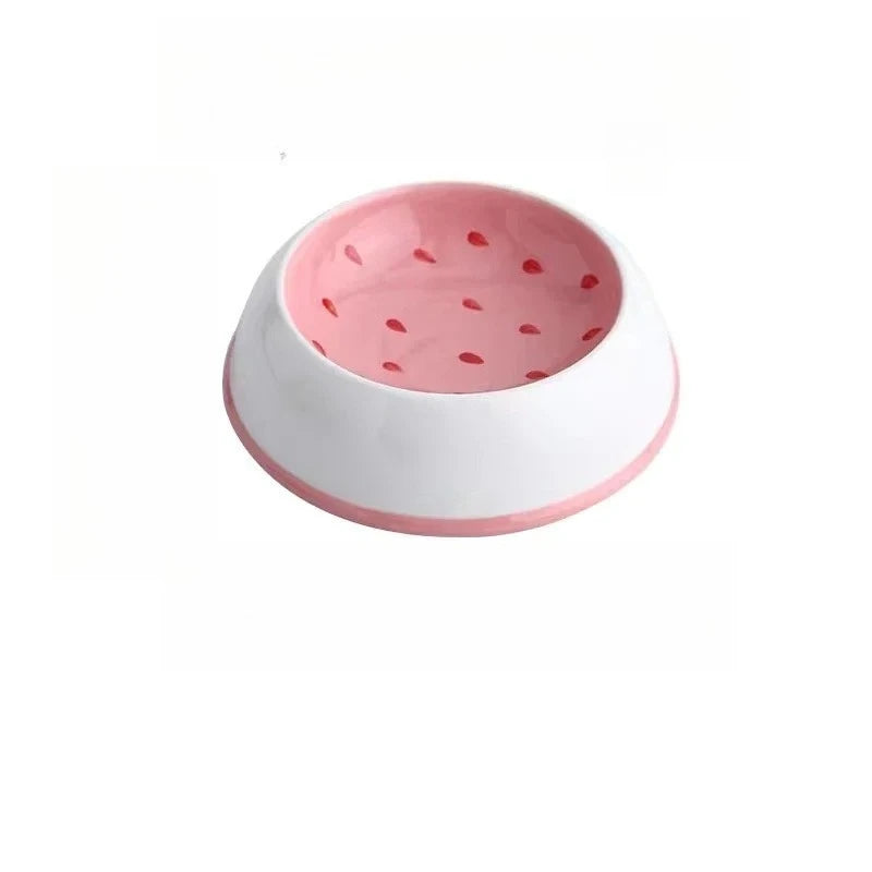 Rounded Slow Feeder Bowl For Cats And Dogs Pet Feeding