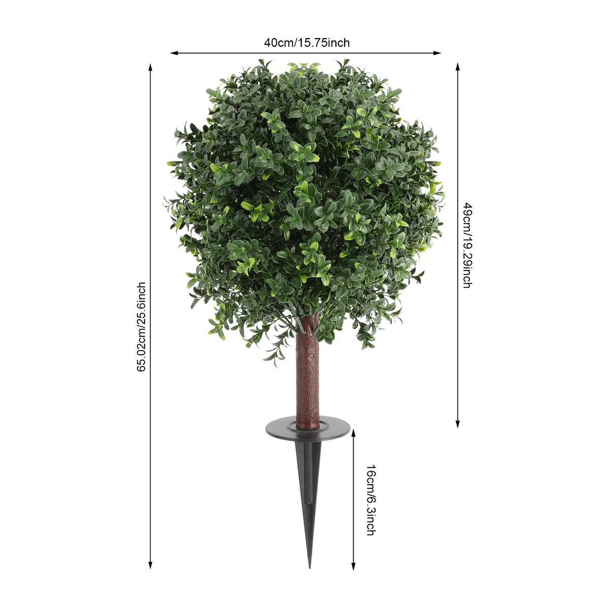 Premium Artificial Boxwood Topiary Ball Trees For Outdoor Gardens