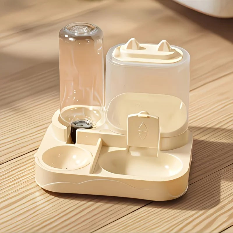 2-in-1 Pet Feeder And Water Dispenser For Cats And Dogs