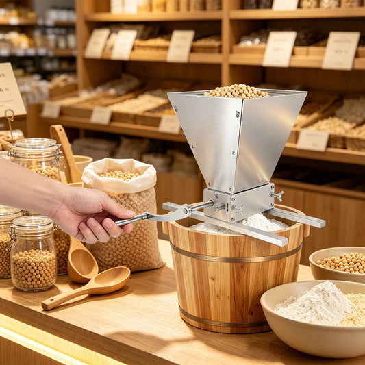 Dual Use Adjustable Grain Mill With Stainless Steel Housing