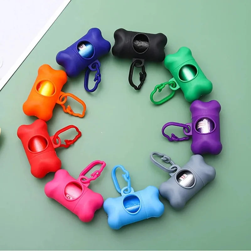 Bone Shaped Portable Pet Waste Bag Dispenser For Dogs