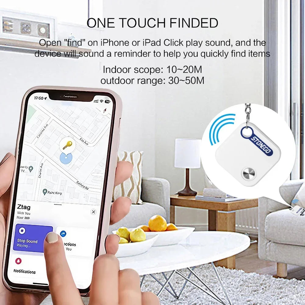 STONEGO Bluetooth GPS Tracker for Keys, Pets and Luggage Locator
