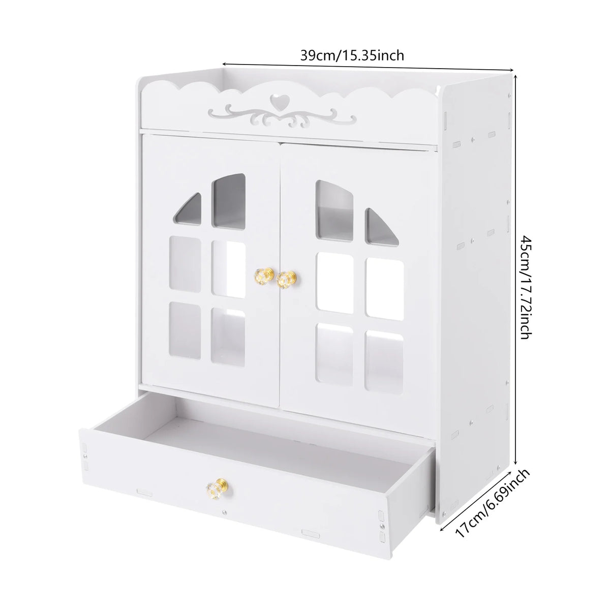 Bymaocar Wall Mounted Bathroom Organizer Cabinet With Storage