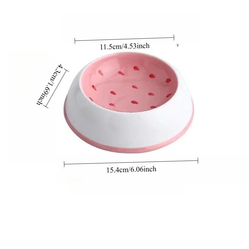 Rounded Slow Feeder Bowl For Cats And Dogs Pet Feeding