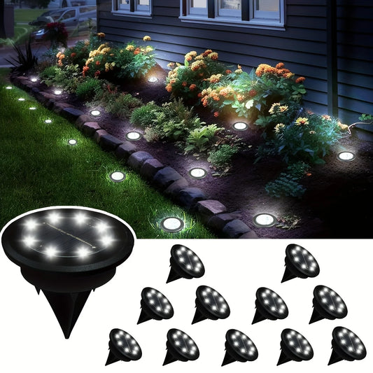 Solar Underground Landscape Lights For Outdoor Garden Walkways