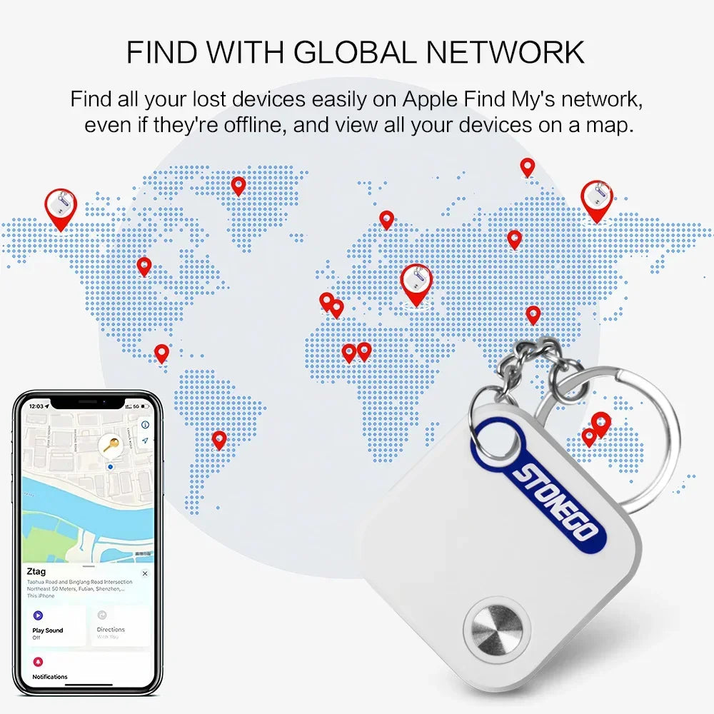 STONEGO Bluetooth GPS Tracker for Keys, Pets and Luggage Locator