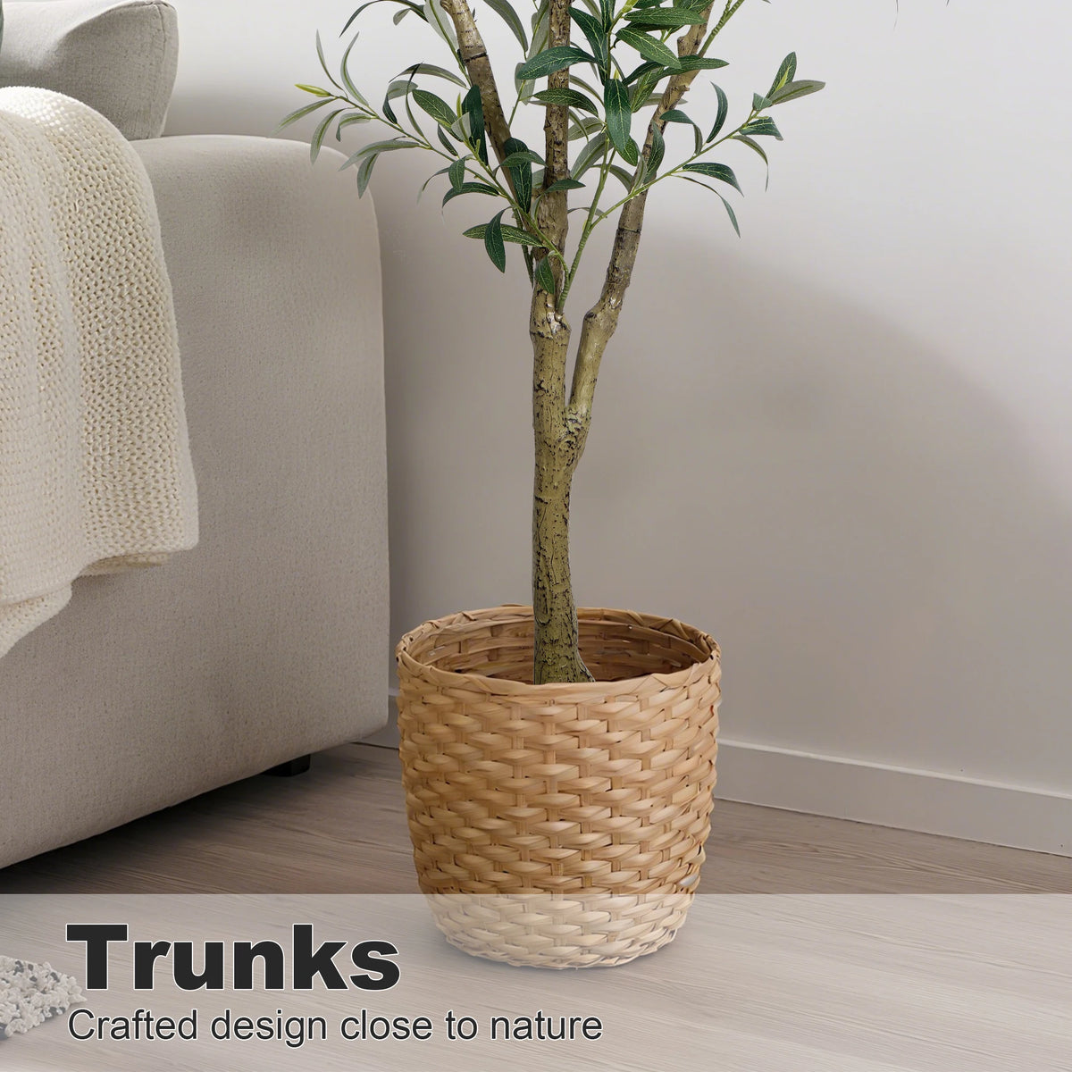 Olitree Artificial Olive Tree With Indoor Pot And Lifelike Fruits