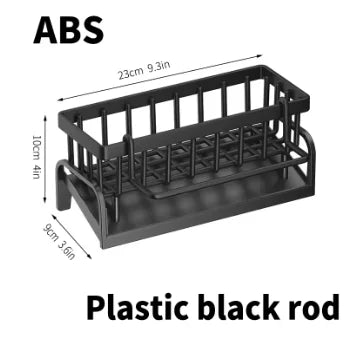 2size 2style storage rack can select for kitchen use This Double Large Metal Carbon Steel Cutlery Rack Is Perfect For Kitchen Countertops. It's Space-Saving And Durable, Featuring Knife, Fork, And Cup Holders, As Well As A Dr