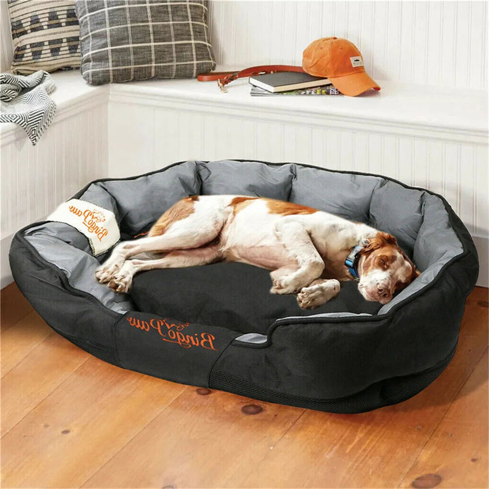 BORWART Orthopedic Waterproof Dog Bed With Removable Washable Cover