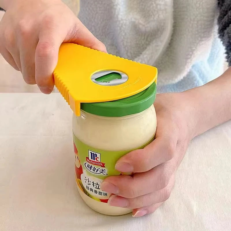 Stainless Steel Manual Multifunctional Can Bottle Jar Opener