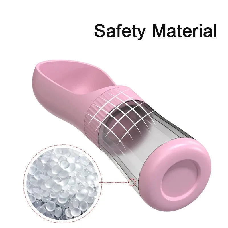 Portable Dog Water Bottle With Food Container For Travel