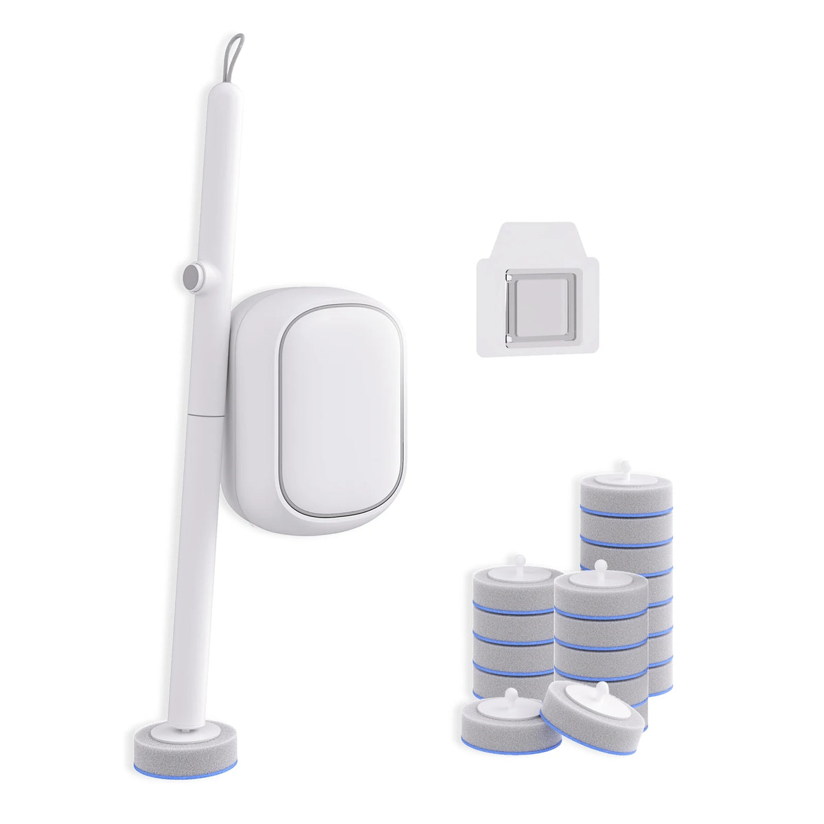 Joybos Drill Free Wall Mounted Toilet Brush With Replaceable Heads