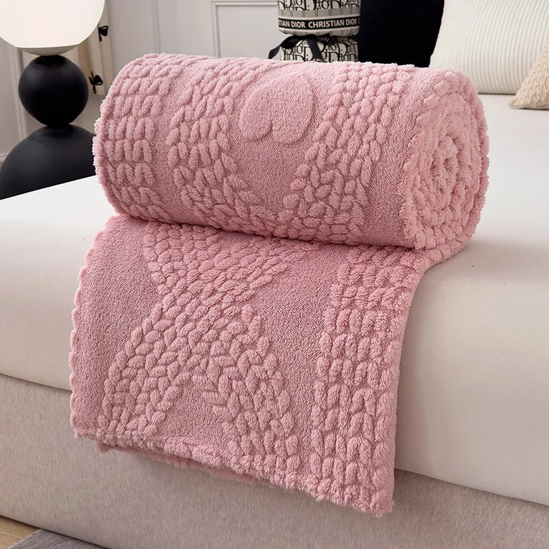 Ultra Soft Blanket Queen Size  Cozy Fuzzy Plush Thick Warm for All Season  Bedding
