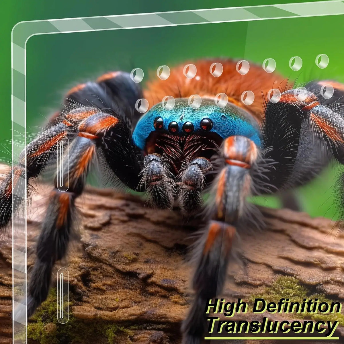 Acrylic Transparent Reptile Terrarium Habitat Enclosure for Small Animals