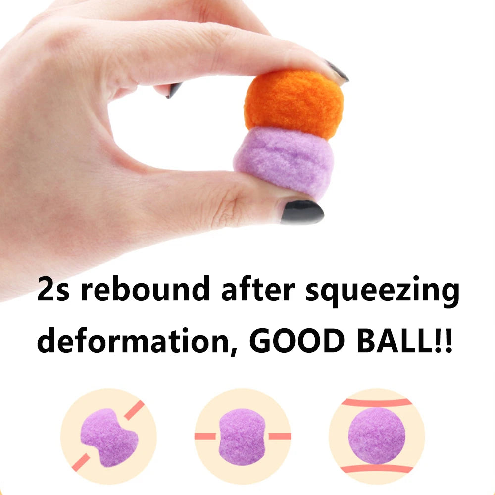 Interactive Plush Ball Shooting Gun Toy For Cats And Kittens