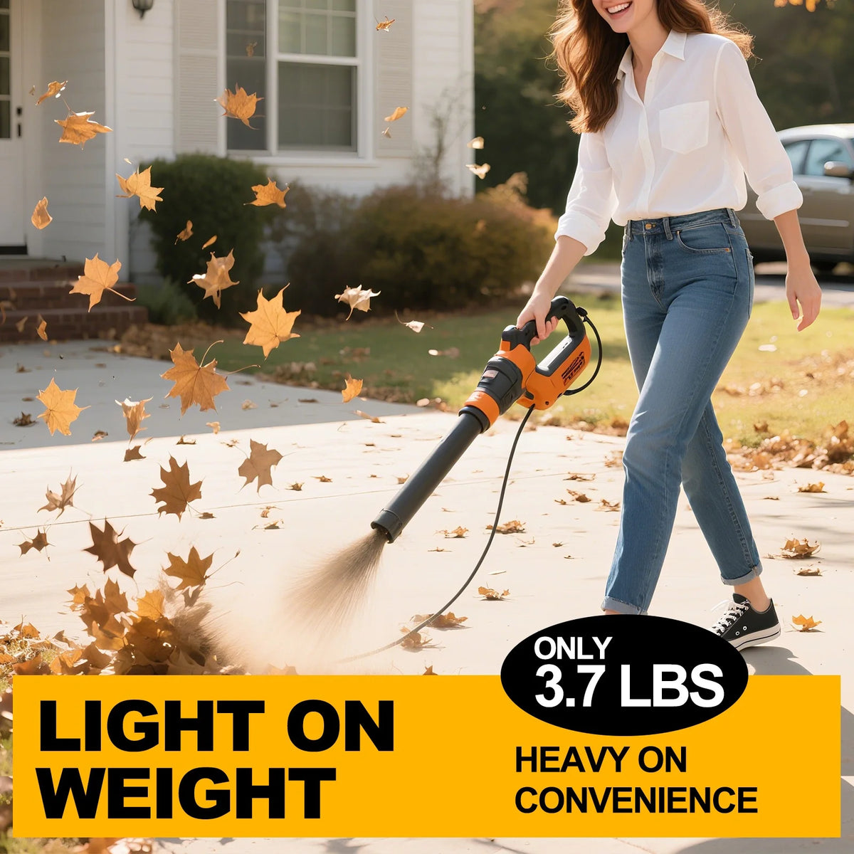 Cordless Electric Leaf Blower With 580 CFM And 160 MPH