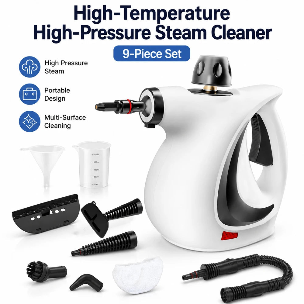 Handheld High Temperature Steam Cleaner for Kitchen Bathroom and Car Cleaning