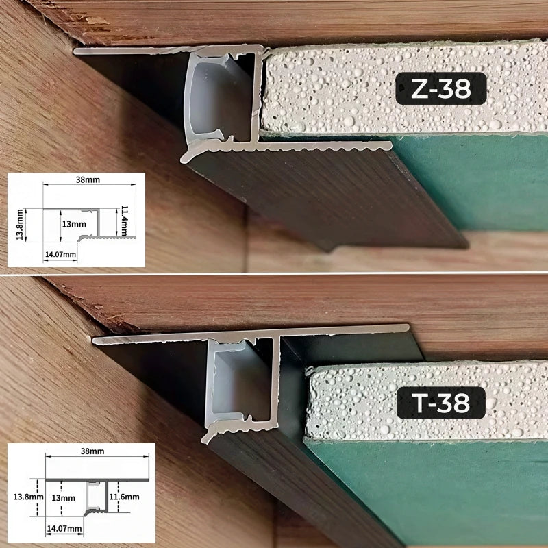 Khelse Narrow Shadow Gap LED Aluminum Ceiling Profile Channel