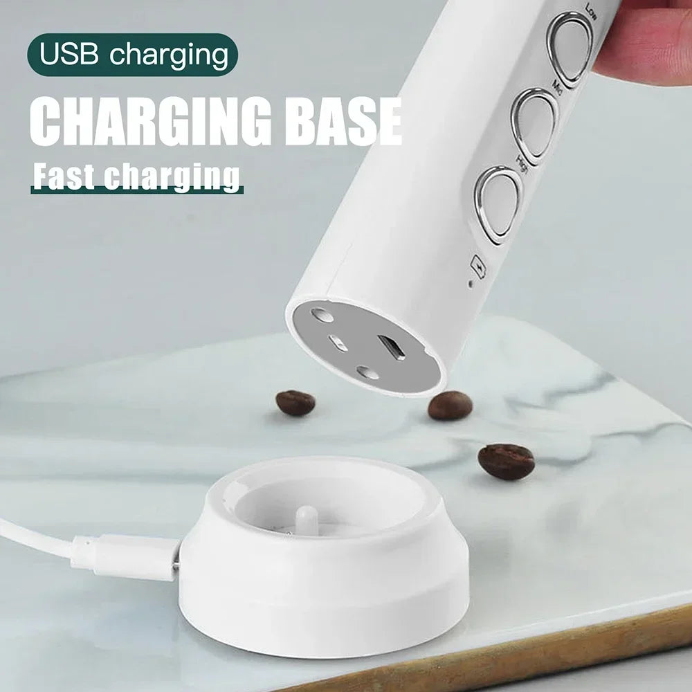 Stonego Rechargeable Milk Frother Handheld Electric Foam Maker