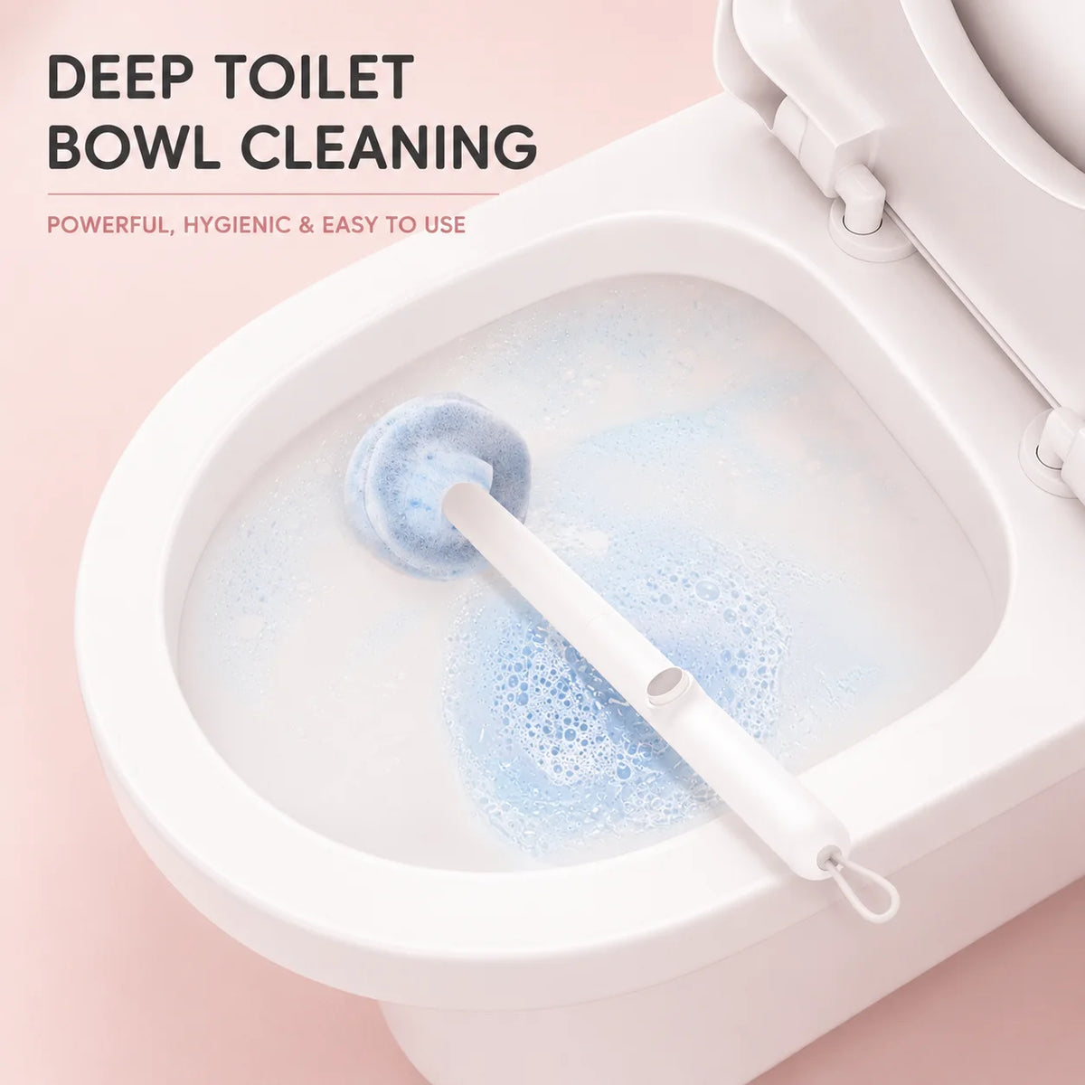 Joybos Drill Free Wall Mounted Toilet Brush With Replaceable Heads