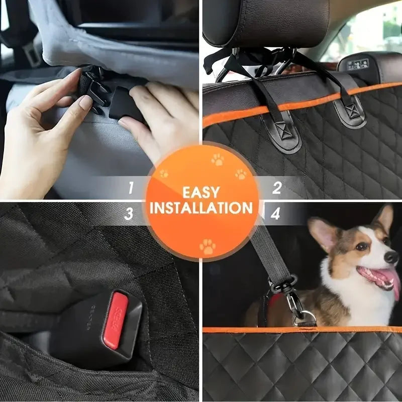 Universal Waterproof Nonslip Dog Car Seat Cover Polyester Hammock Style
